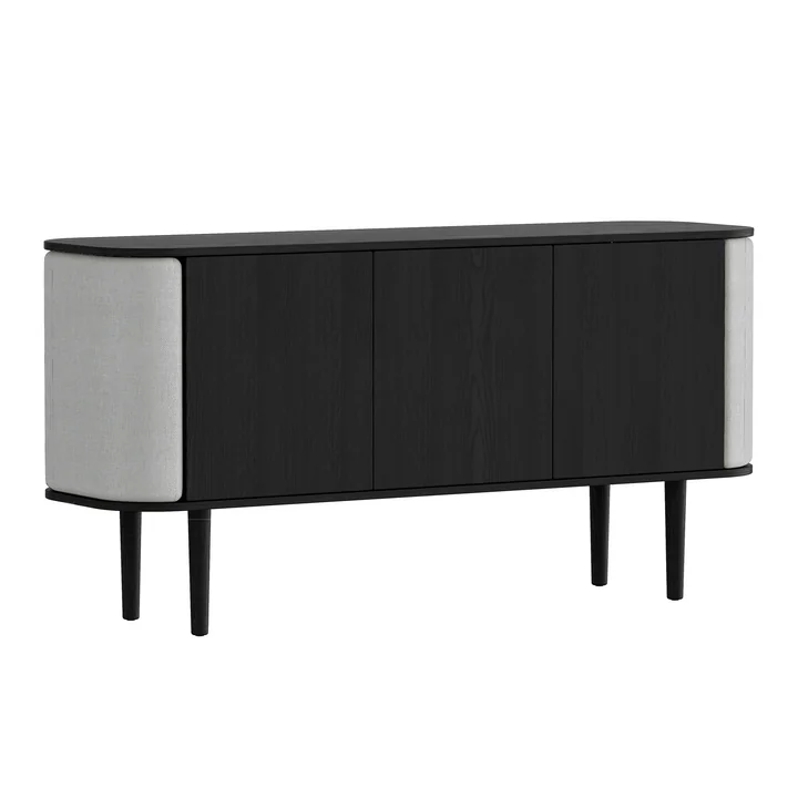 Treasures Sideboard met 3 deuren van Umage in de uitvoering eiken zwart / sterling