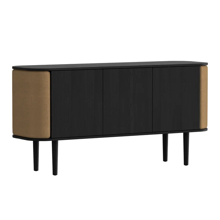 Treasures Sideboard met 3 deuren van Umage in de uitvoering eiken zwart / sugar brown