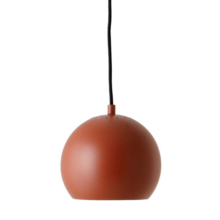 Ball Hanglamp 18 cm terracotta rood mat by Frandsen