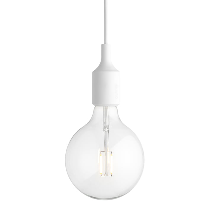 Socket E27 LED hanglamp van Muuto in wit