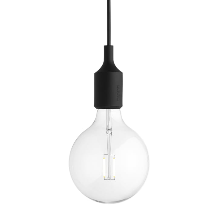 Muuto - Hanglamp E27-fitting LED, zwart