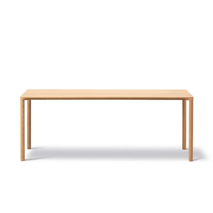 Piloti Sofa tafel, 39 x 120 cm H 41 cm, eiken licht geolied Fredericia