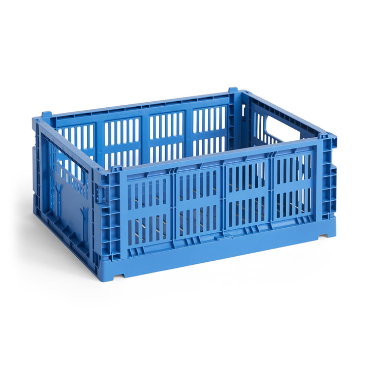 Colour Crate Mand gerecycled M van Hay in de kleur electric blue
