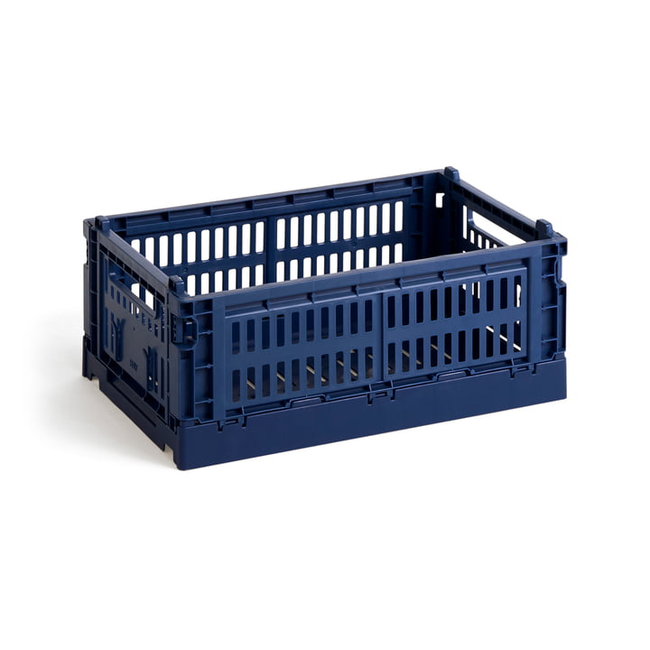 Colour Crate Mand gerecycled S van Hay in de kleur dark blue