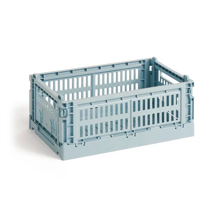 Colour Crate Mand gerecycled S van HAY in de kleur dusty blue