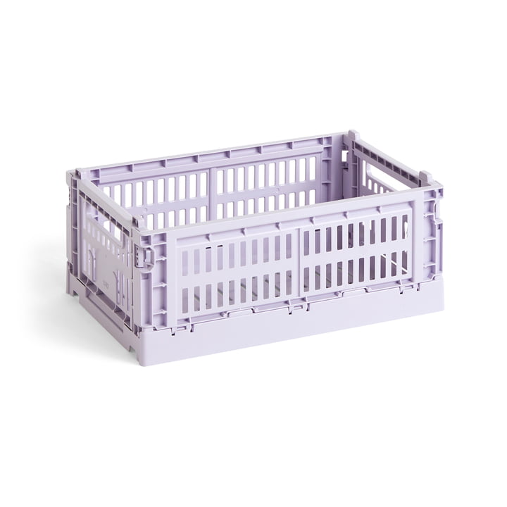 Colour Crate Mand gerecycled S van Hay in de kleur lavender