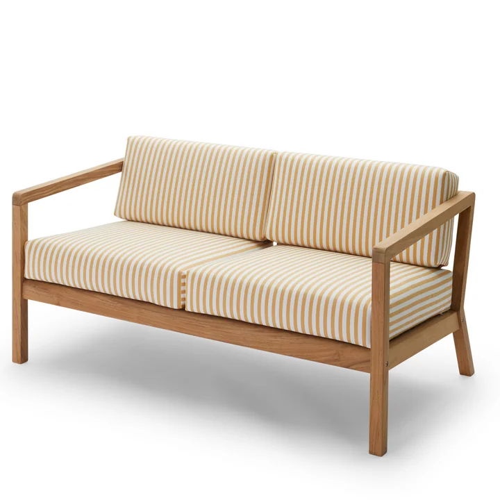 Virkelyst Sofa 2-zits, teak / goudgeel (Limited Edition) van Skagerak