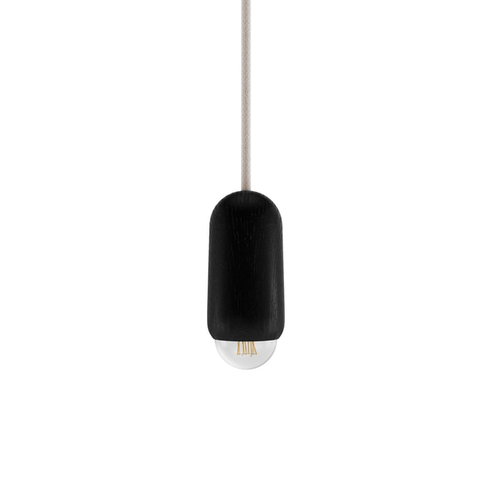 Luce Hanglamp klein, eiken zwart by Hartô