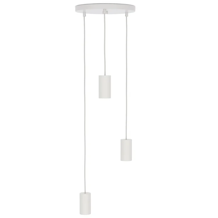 Chalk, Triple Hanglamp, wit by Tala