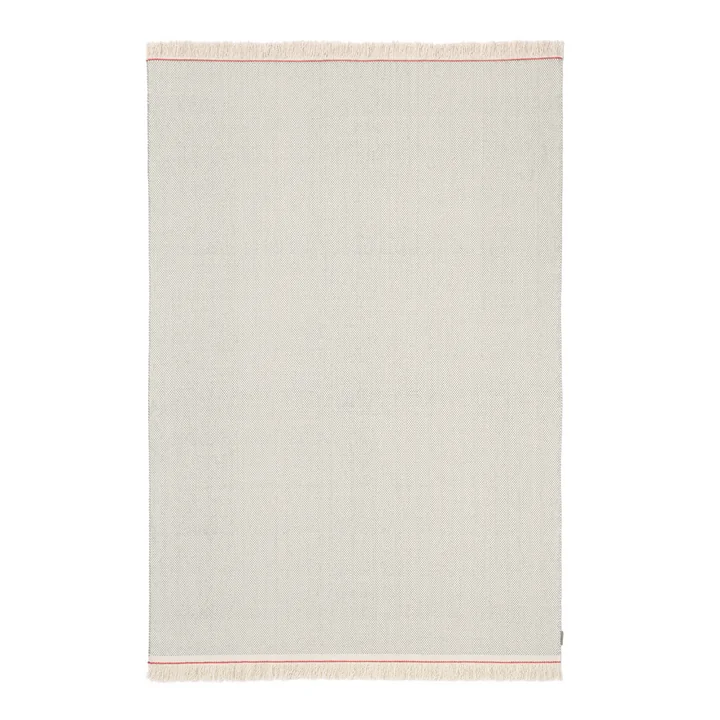 Duotone Tapijt van Kvadrat in de kleur lichtgrijs