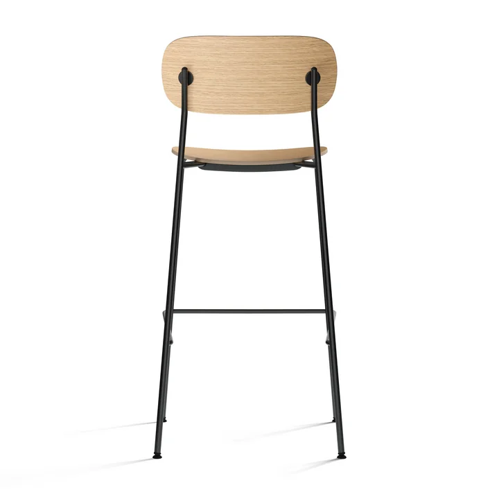 Co Bar Chair van Audo in eiken natuur met zwart stalen frame