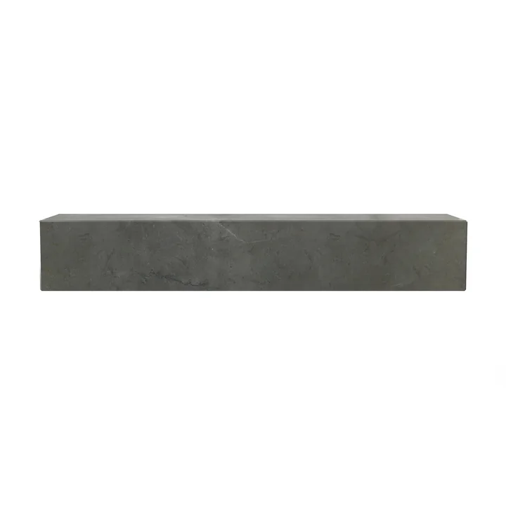 Audo - Plinth Wandplank, L 60 cm, Kendzo marmer bruin/grijs