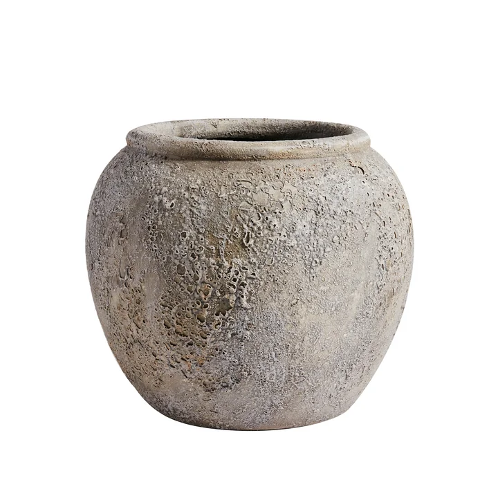 Luna Schaal, terracotta, h 25, Ø 29 cm, grijs van Muubs