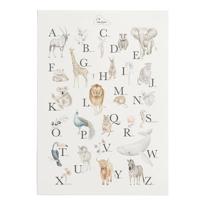 Alphabet Poster van Cam Cam Copenhagen