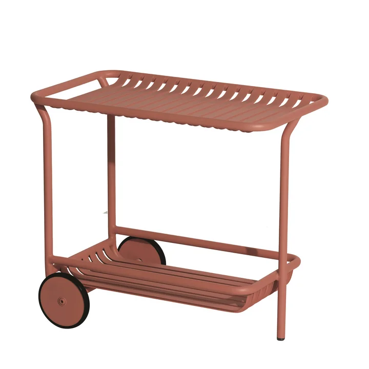 Week-End Outdoor Trolley, terracotta van Petite Friture