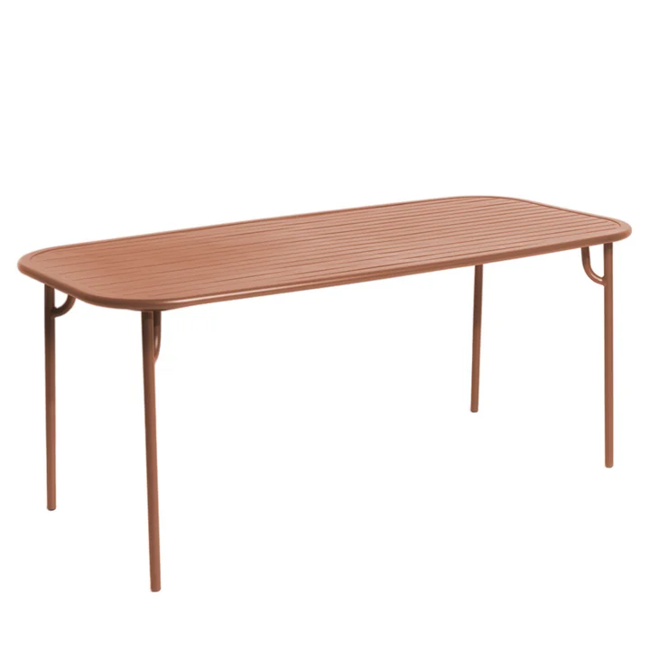 Week-End Tafel, 180 x 85 cm / terracotta van Petite Friture