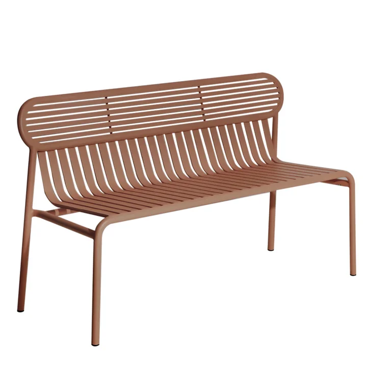 Week-End Outdoor Bank, terracotta van Petite Friture