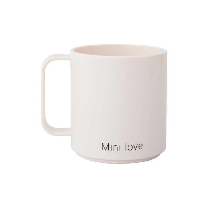 Mini Love Mok met handvat, 175 ml, pastel beige by Design Letters