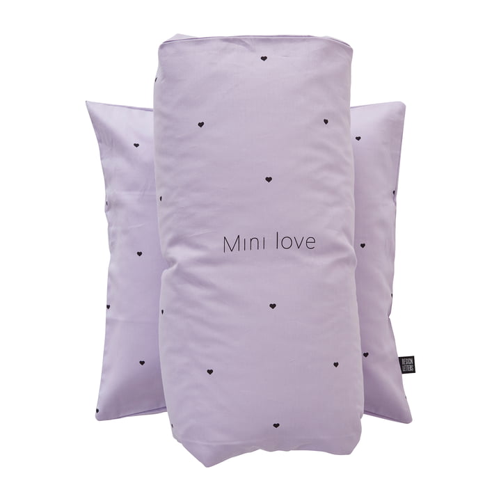 Mini Favorite Beddengoed voor baby's, 70 x 100 cm, lavendel by Design Letters