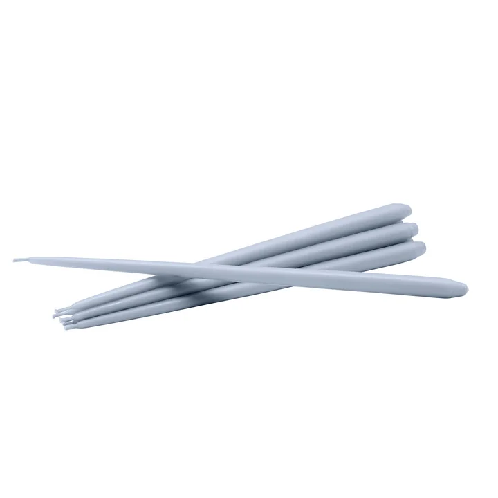 Kaarsen by Ester & Erik (set van 6), hemelsblauw van Stoff Nagel