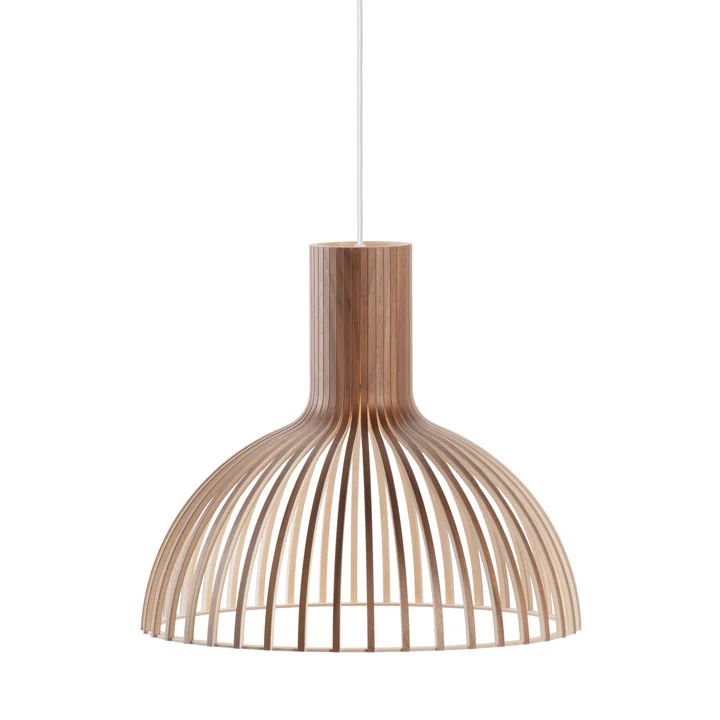 Victo Small 4251 Hanglamp, Ø 45 x H 39 cm, notenhout van Secto