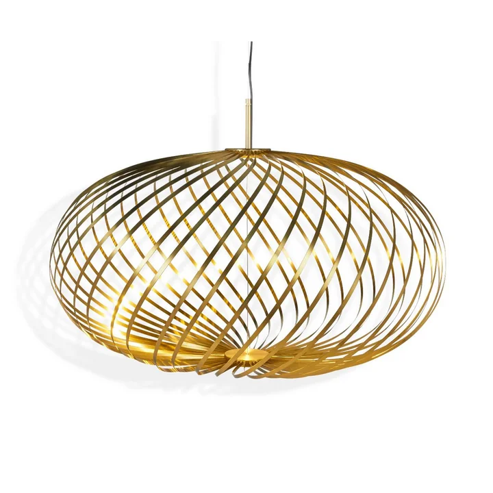 Spring Middelgroot pendelarmatuur van Tom Dixon in messing
