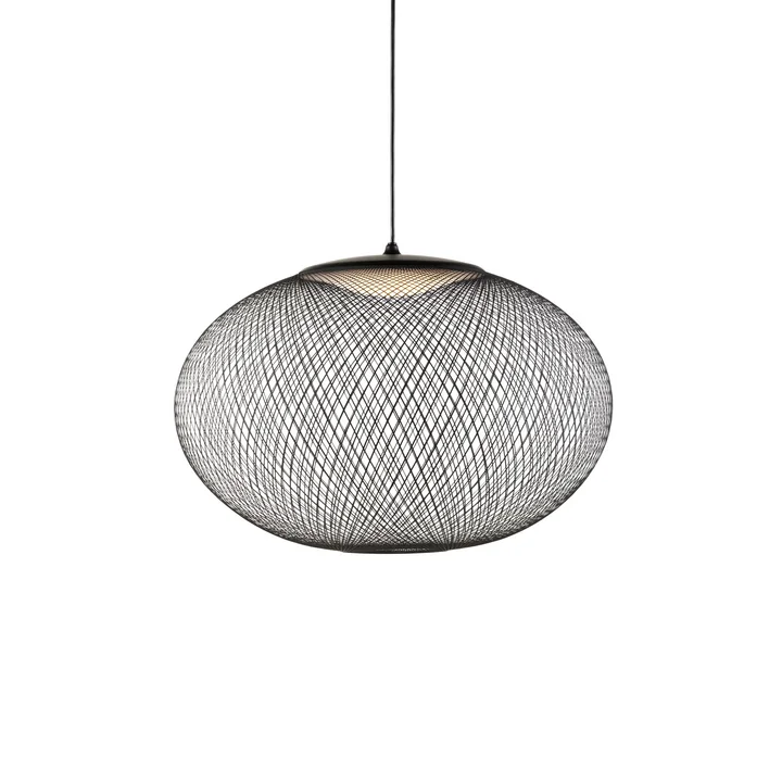 NR2 LED pendelarmatuur M, alleen zwart van Moooi.