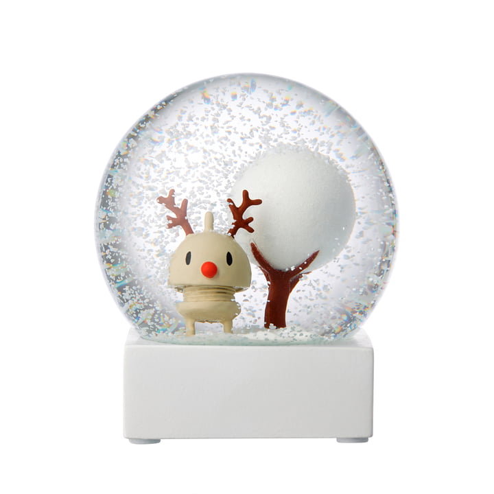 Reindeer Sneeuwbol, groot, latte door Hoptimist