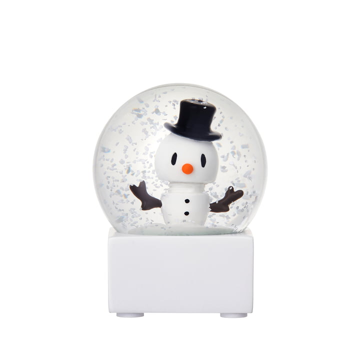 Snowman Sneeuwbol, klein, wit van Hoptimist