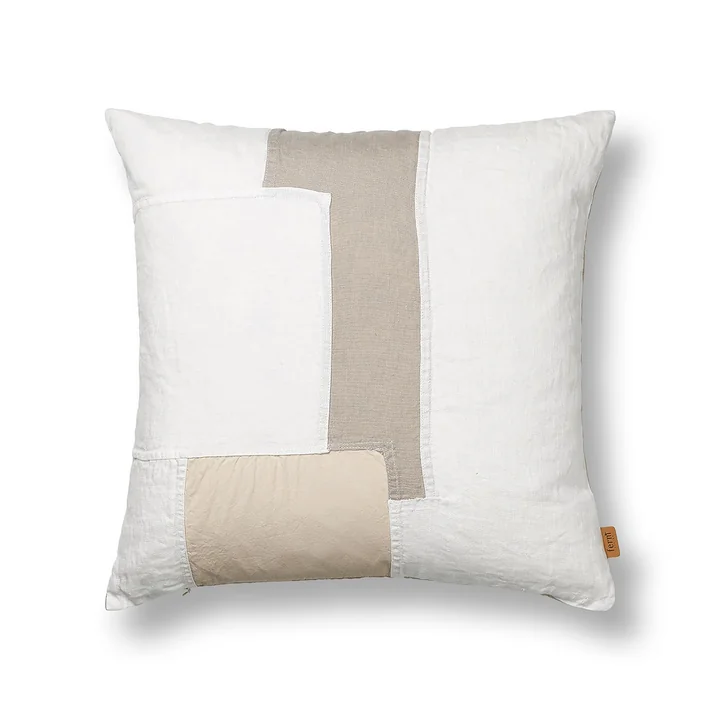 Part Kussen Patchwork, 50 x 50 cm, off-white by Ferm Living