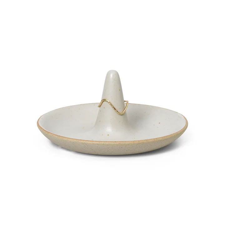 Ring Sieraden Etui, Ø 9,5 cm, gebroken wit by Ferm Living