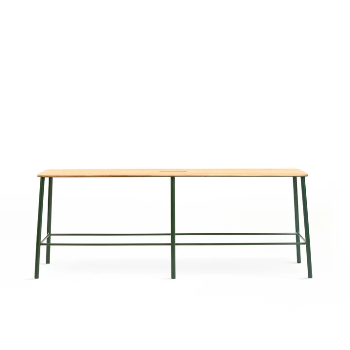 Adam Bank van Frama in de uitvoering eiken / zwart