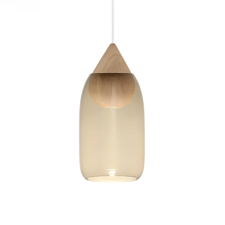 Liuku hanglamp Drop by Mater in gerookt glas