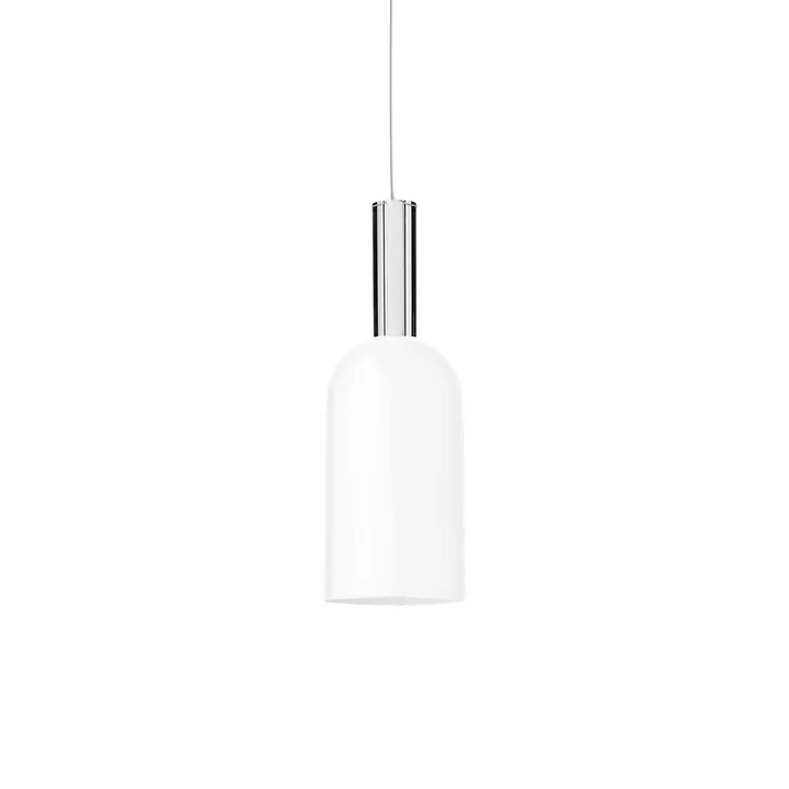 Luceo hanglamp Ø 12 x H 35 cm van de AYTM in wit/helder wit/helder