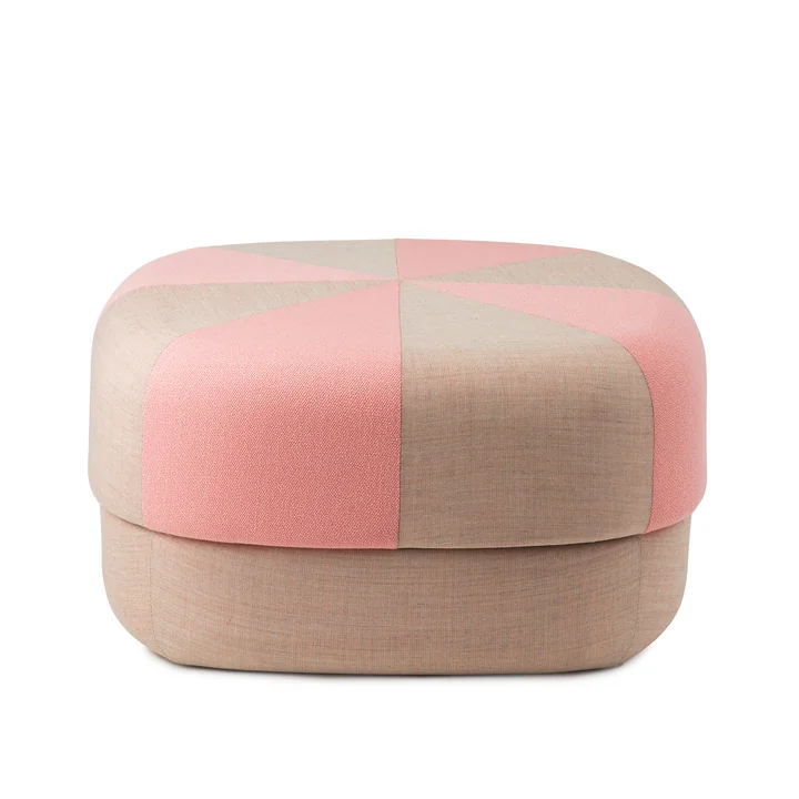Circus Poef groot duo van Normann Copenhagen in kleur rose
