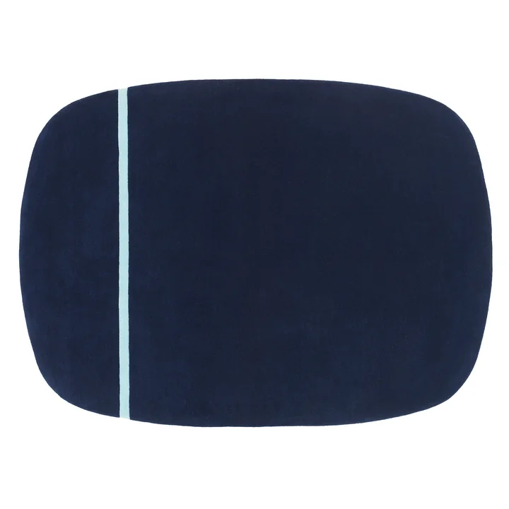 Oona Tapijt van Normann Copenhagen in kleur blauw