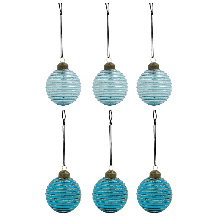 Lolli Kerstbal van House Doctor in de kleur blauw