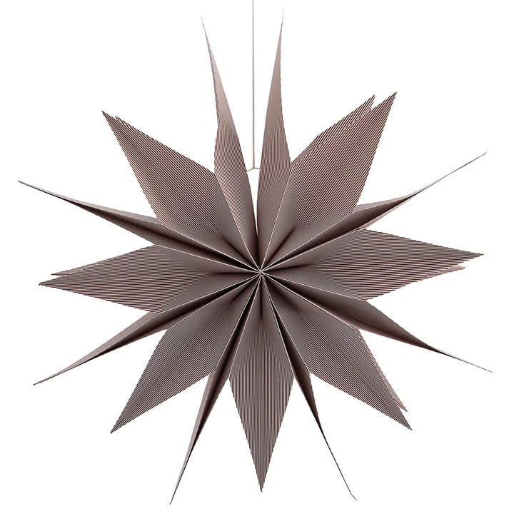 Capella Papieren kerstster van House Doctor in de uitvoering rood/wit