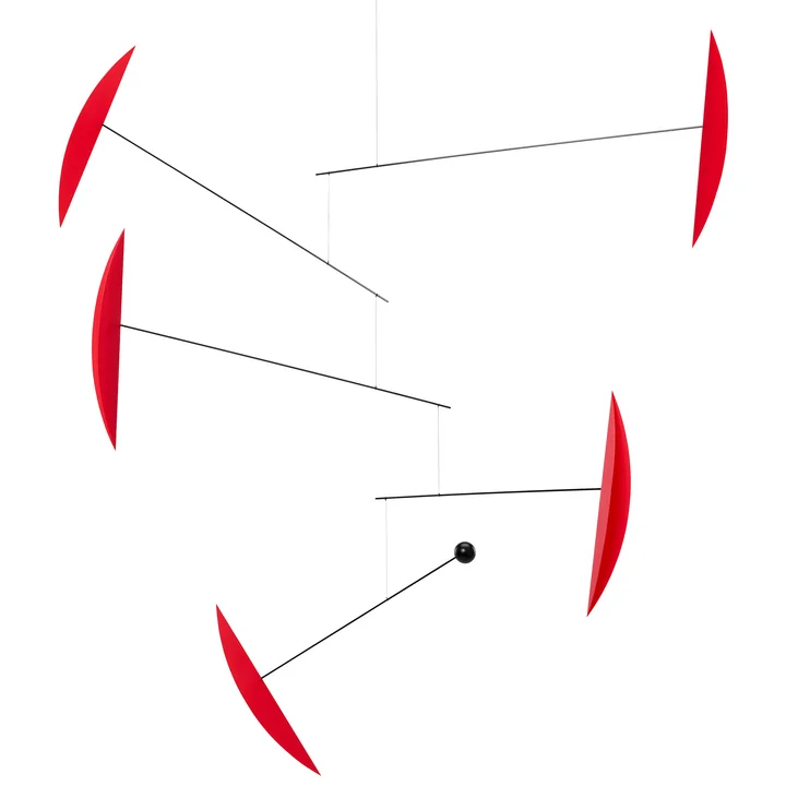 Tango Mobiel, rood/zwart van Flensted Mobiles