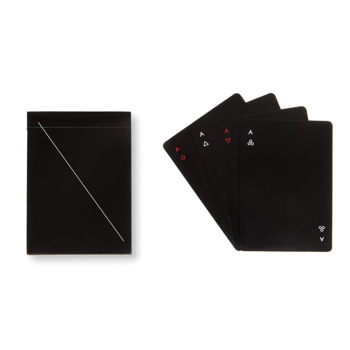 Minim Speelkaarten, zwart van Areaware