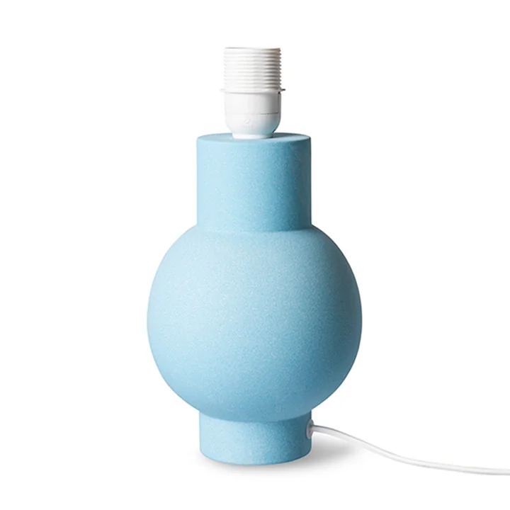 Keramische tafellampvoet, ice blue by HKliving