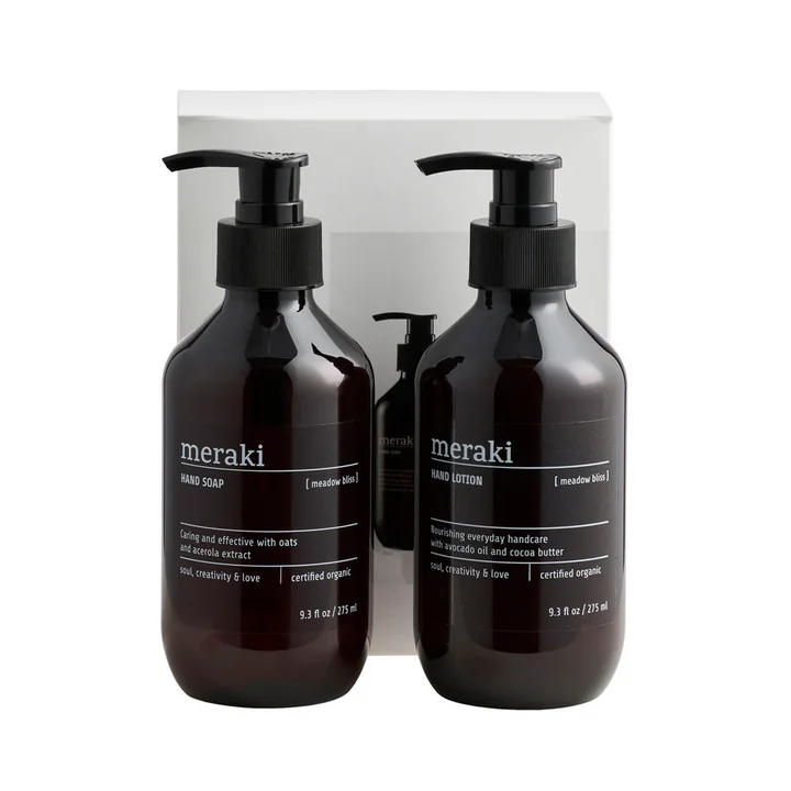 Geschenkverpakking, Meadow Bliss Handzeep & Hand Lotion, 275 ml (set van 2) van Meraki