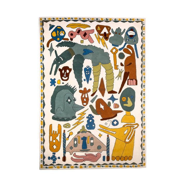 Troupe Wollen tapijt, 240 x 170 cm, kleurrijk vanaf Nanimarquina