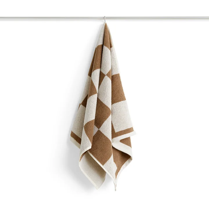 Check Handdoek, 50 x 100 cm, cappuccino van HAY