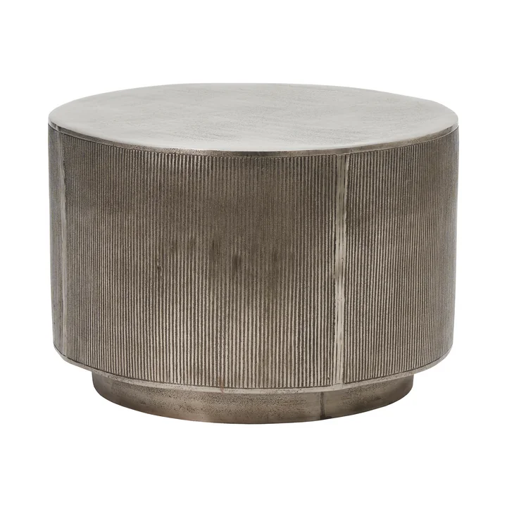 House Doctor - Rota Bijzettafel H 35 cm, geborsteld zilver