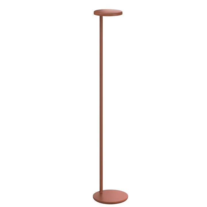 Flos - Oblique LED vloerlamp H 107 cm, roestrood