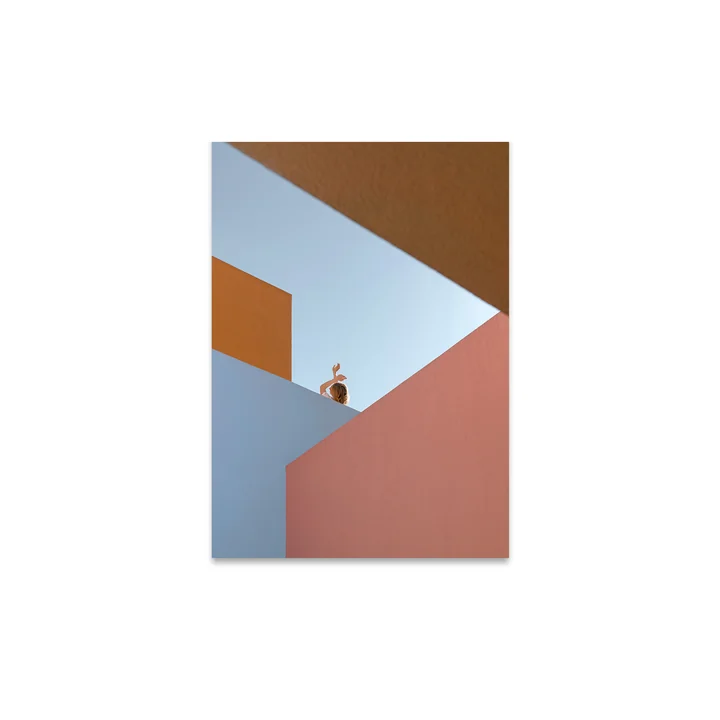 Angular Afternoon Poster, 30 x 40 cm van Paper Collective