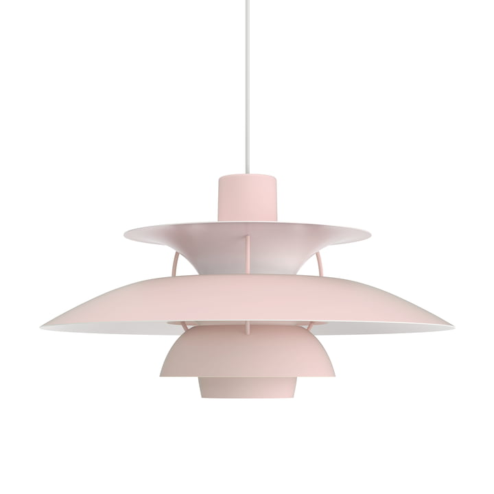 PH 5 hanglamp, monochrome pale rose van Louis Poulsen