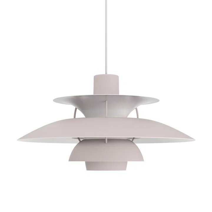 PH 5 hanglamp, monochrome oyster grey van Louis Poulsen