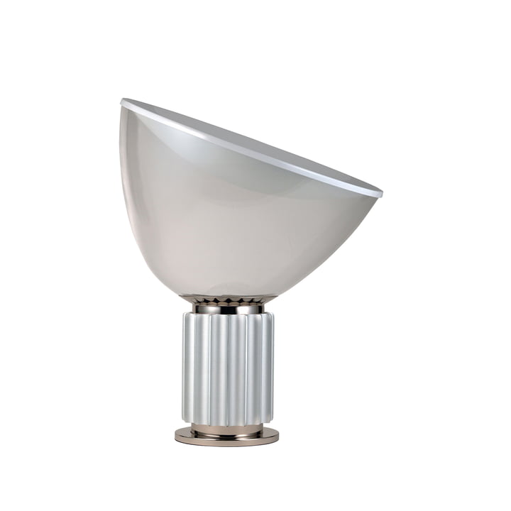 De Taccia small LED tafellamp in geanodiseerd aluminium van Flos